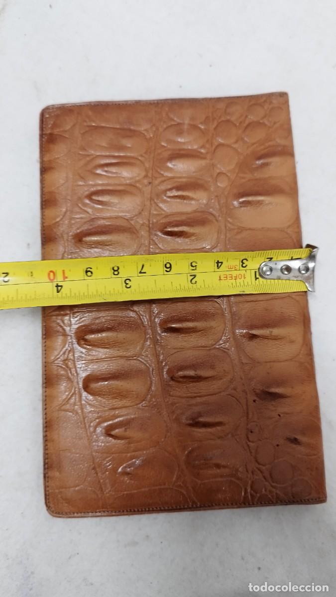 Vintage: Antiguo Gran monedero de piel a identificar - Foto 8
