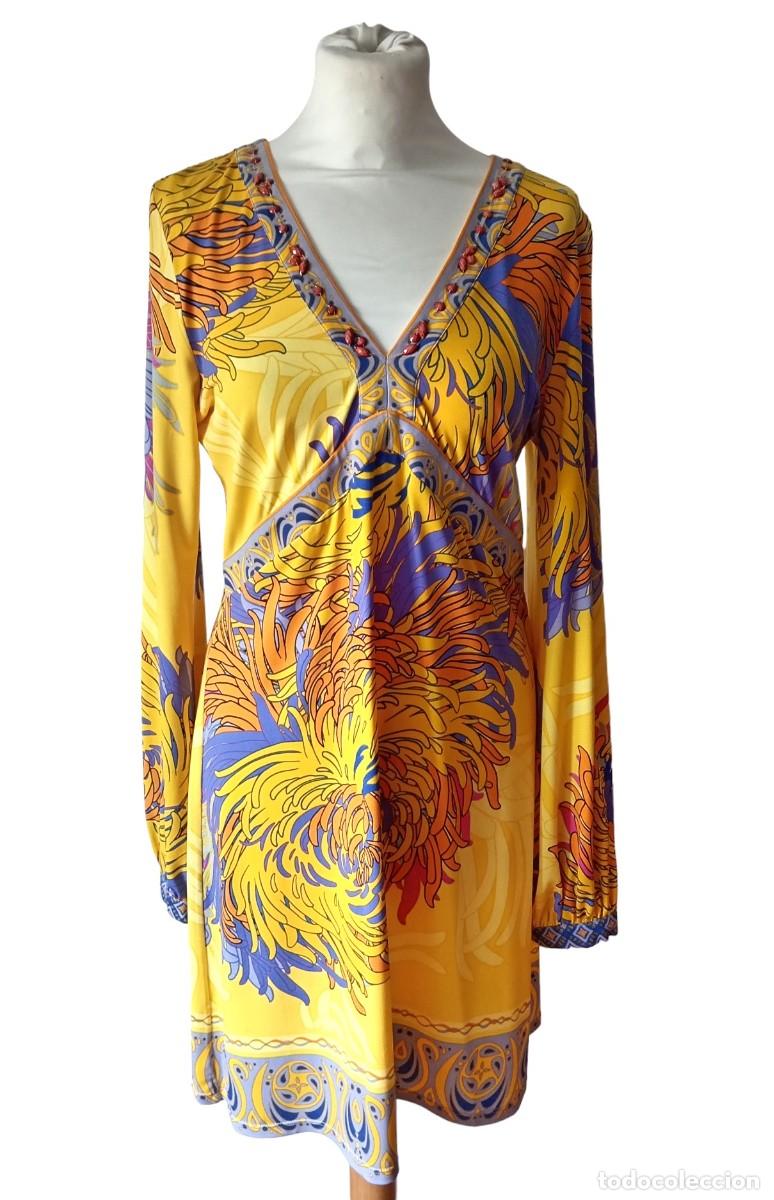 Vintage: Vestido amarillo Halle Bob - Foto 1