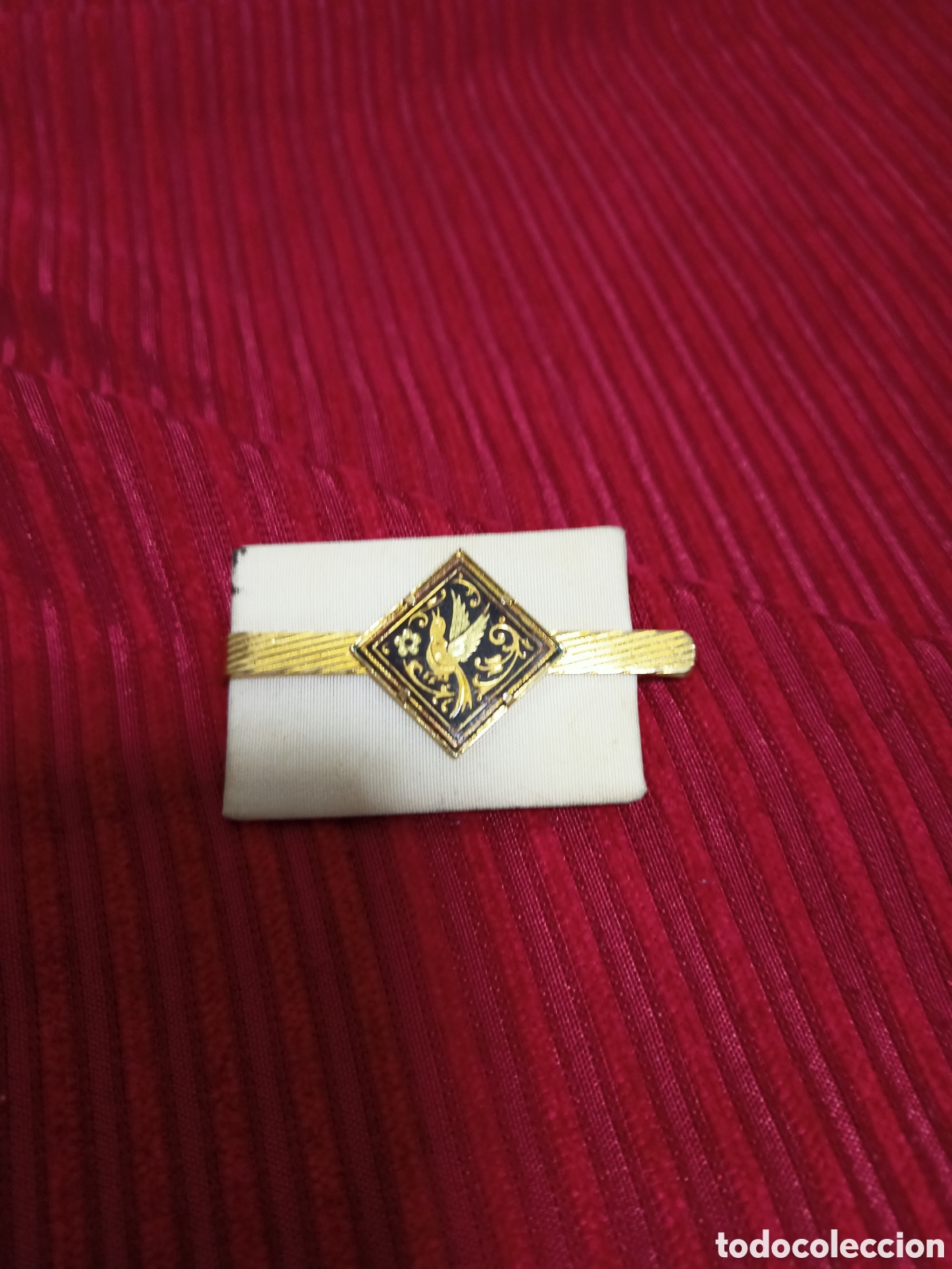 Vintage: Pasador de corbata damasquinado. - Foto 1