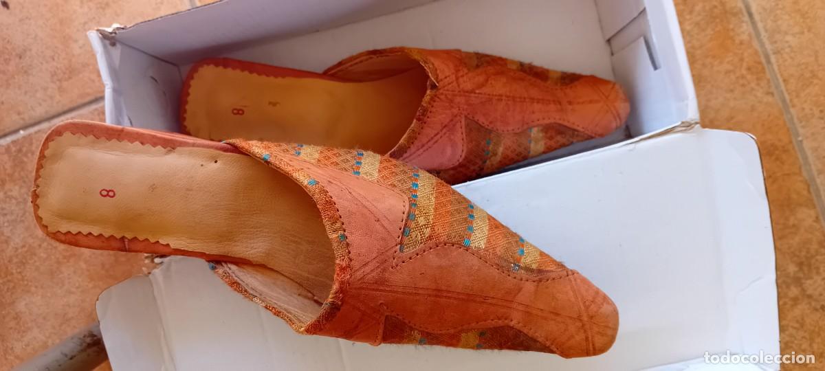 Vintage: ZAPATOS ARABES DE PIEL - Foto 2
