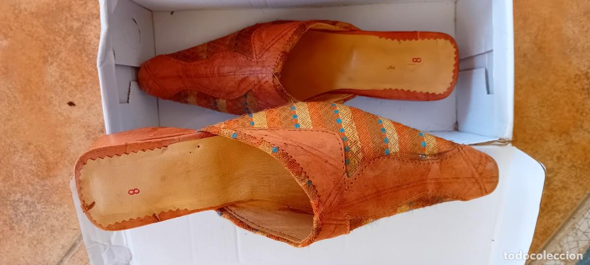 Vintage: ZAPATOS ARABES DE PIEL - Foto 3