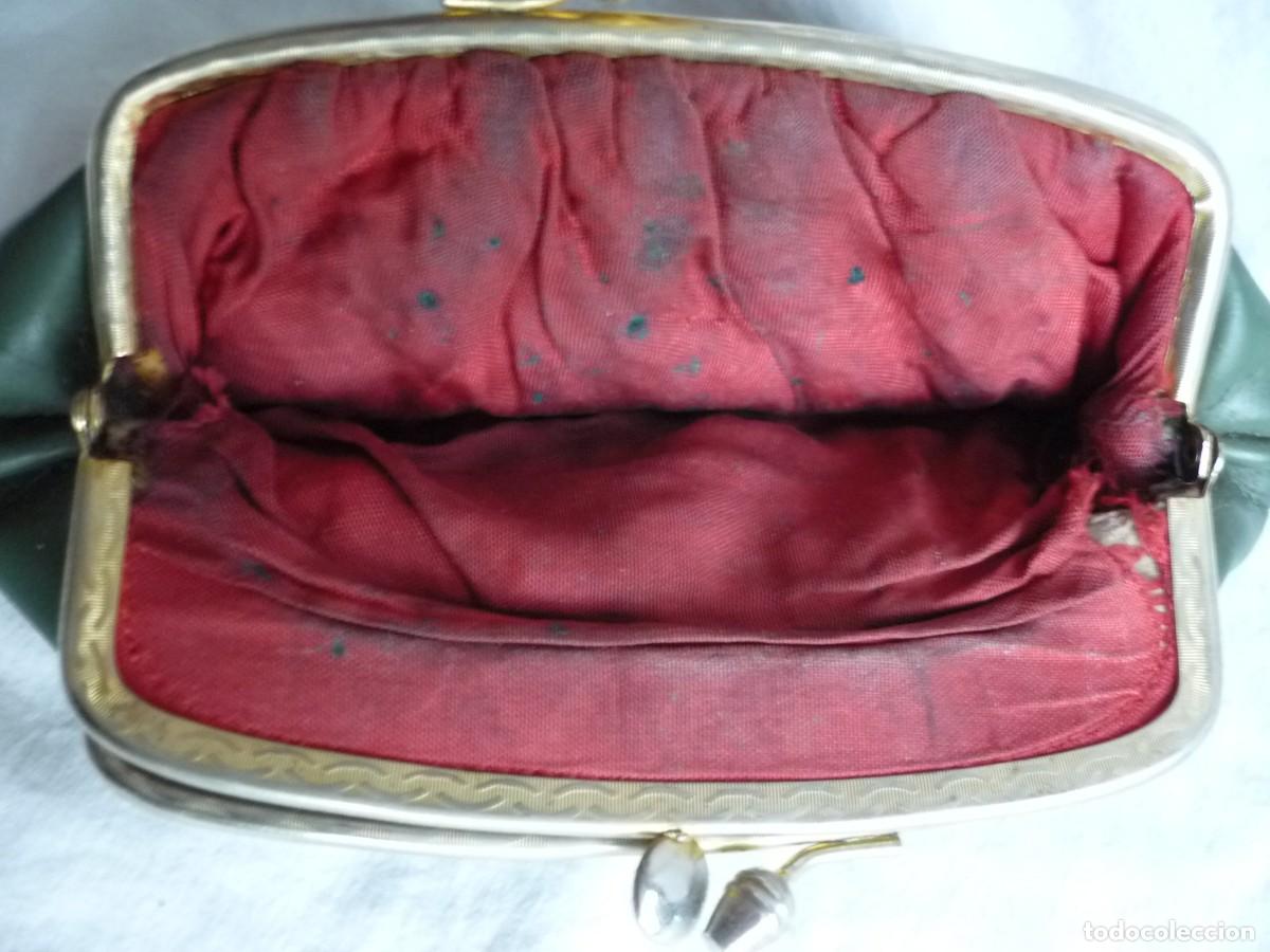Vintage: Antiguo bolso bolsillo monedero - Foto 9