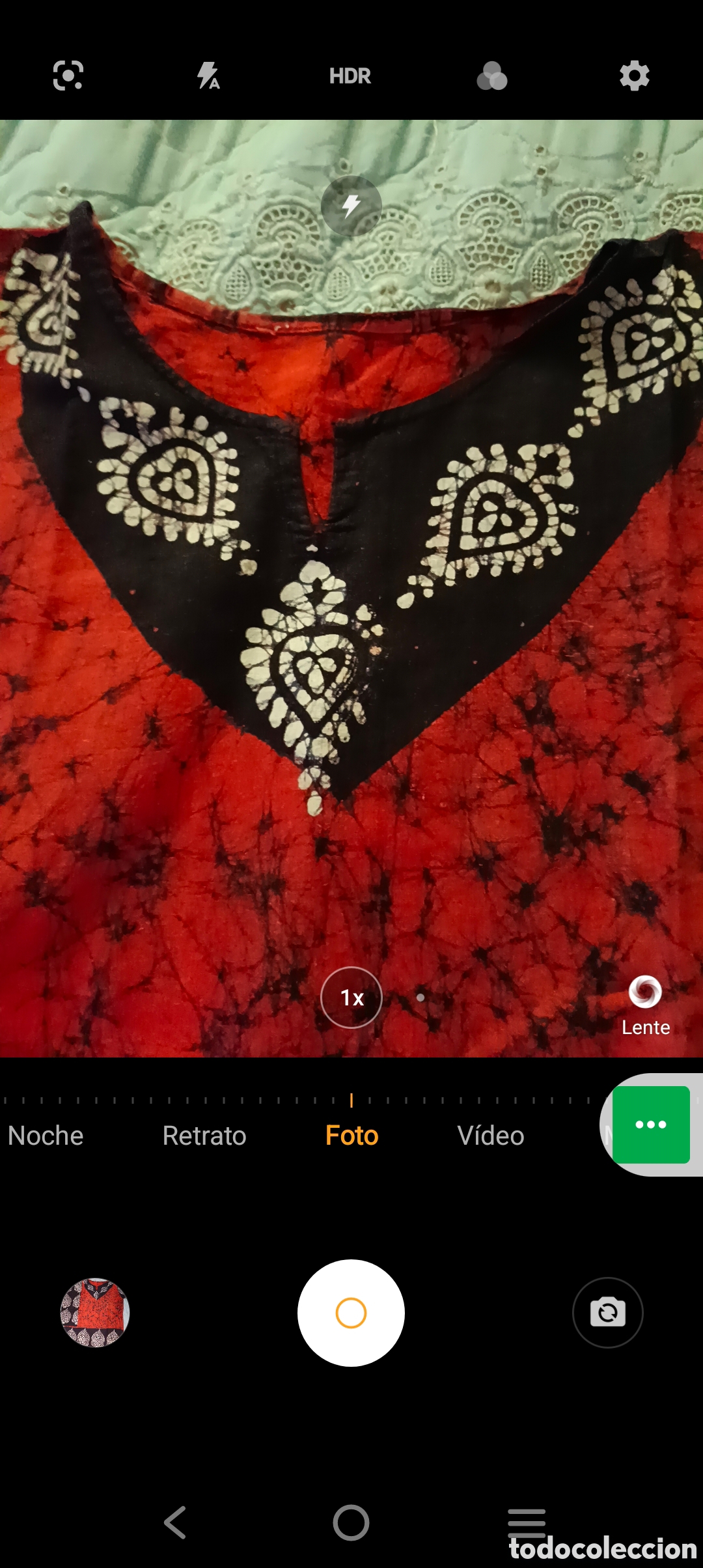 Vintage: T&uacute;nica corta Batik con mangas - Foto 5