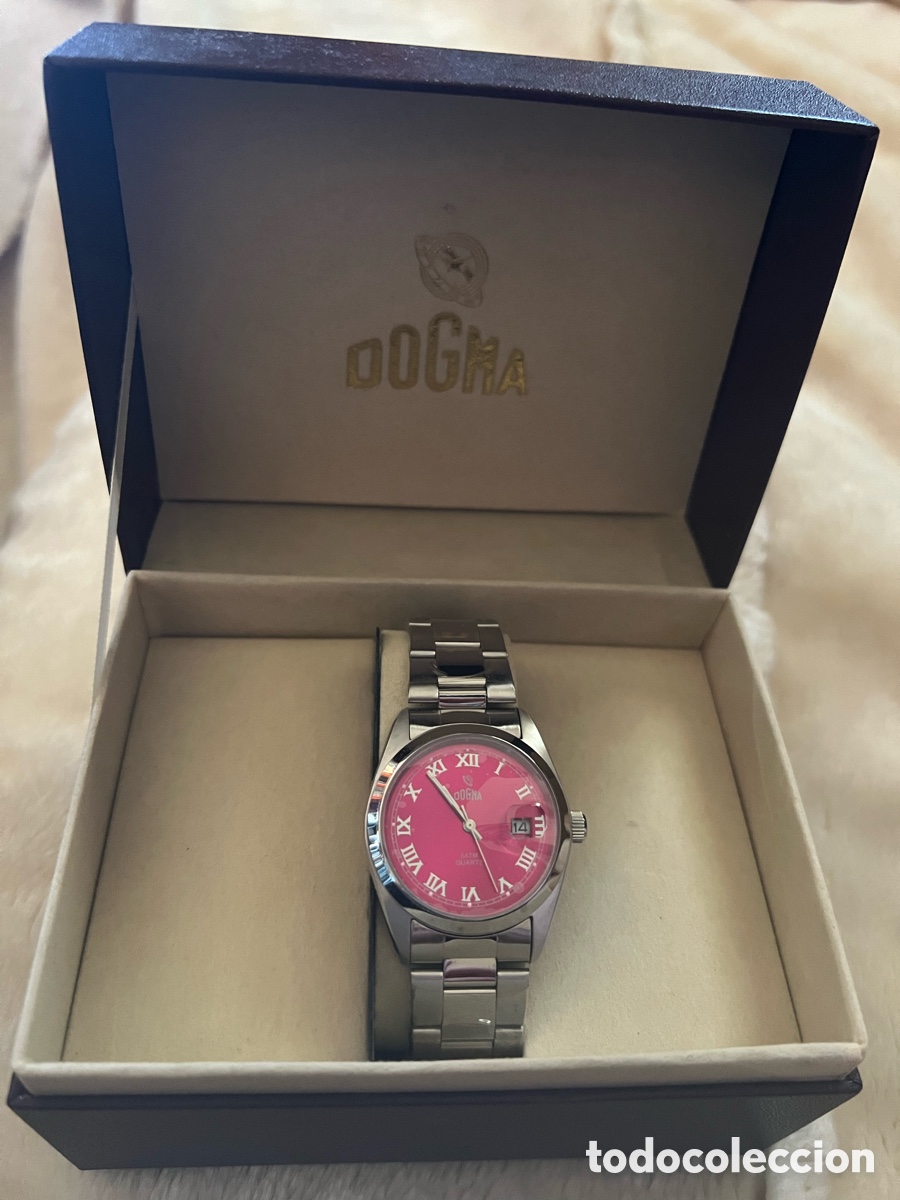 Vintage: Reloj de mujer de Dogma rosa nuevo - Foto 1