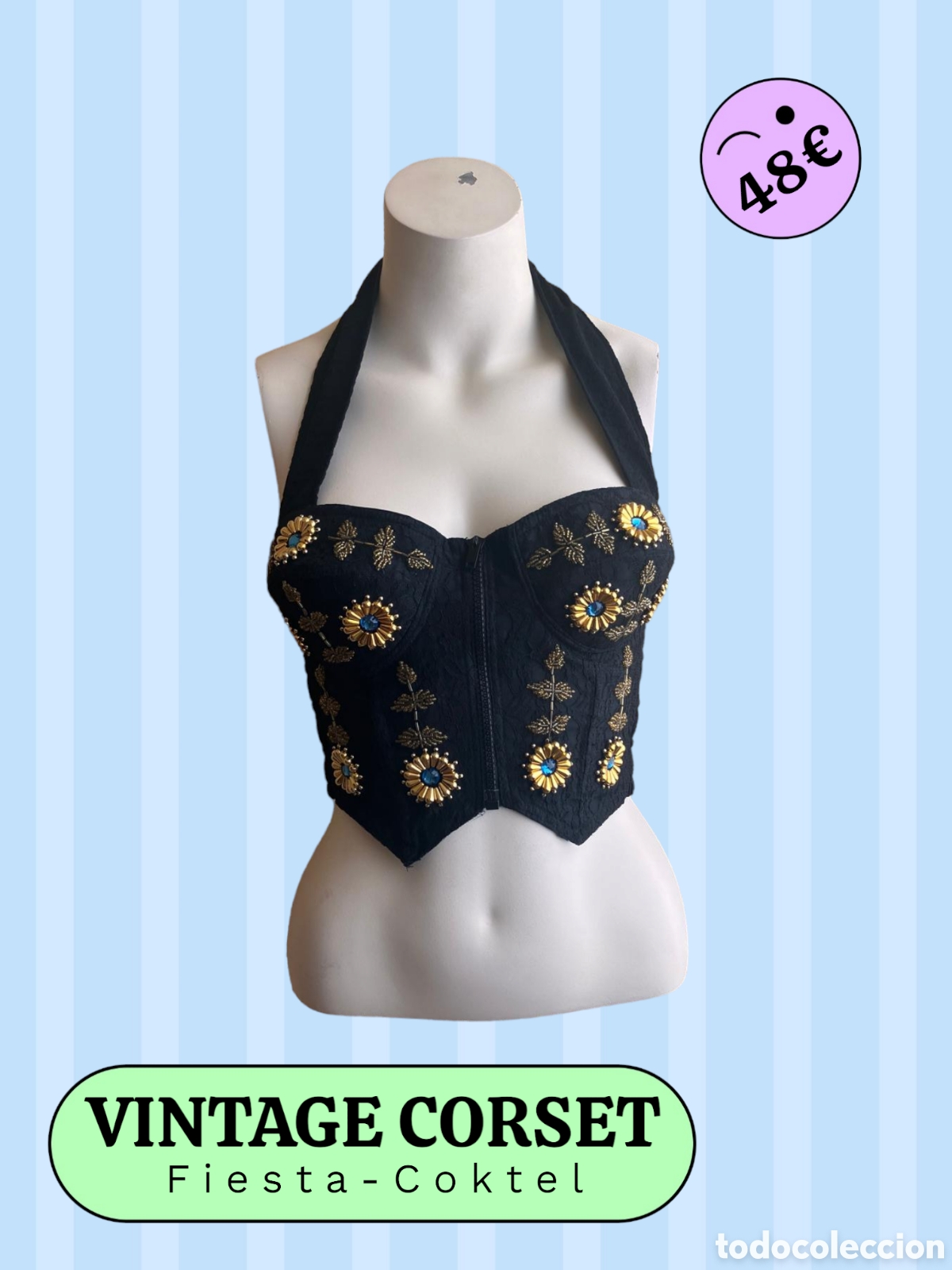 Vintage: Top Corset A&ntilde;os 80s - Foto 4