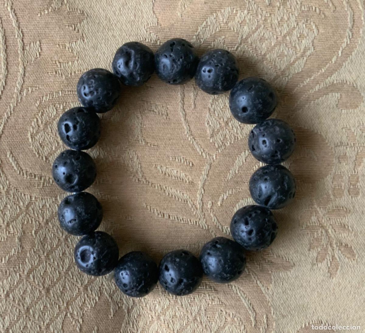 Vintage: PULSERA DE LAVA COLOR NEGRO - Foto 3