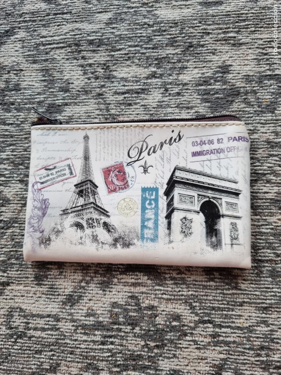 Vintage: CARTERA MONEDERO PAR&Iacute;S - Foto 2