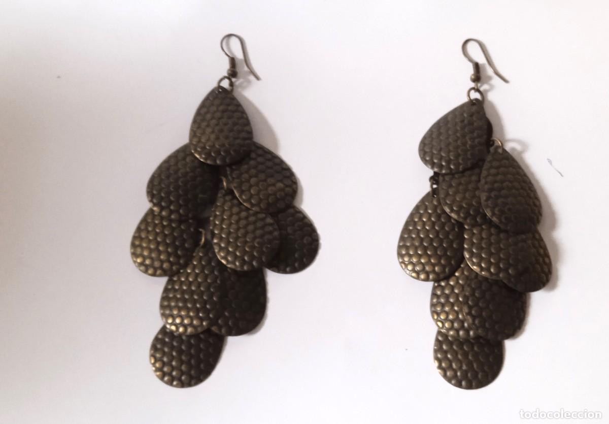 Vintage: PENDIENTES DE METAL A&Ntilde;OS 90 - Foto 3