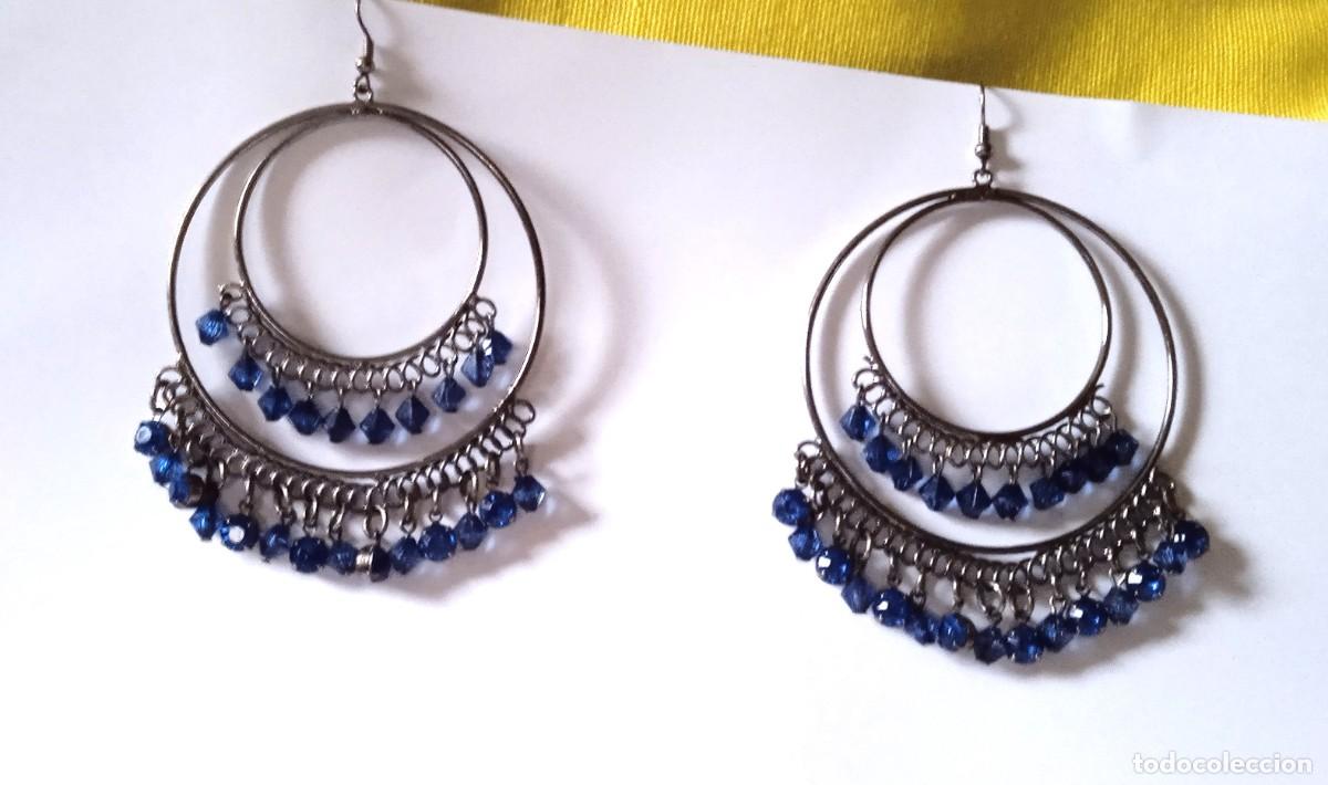 Vintage: PENDIENTES CON PIEDRITAS--A&Ntilde;OS 90 - Foto 1