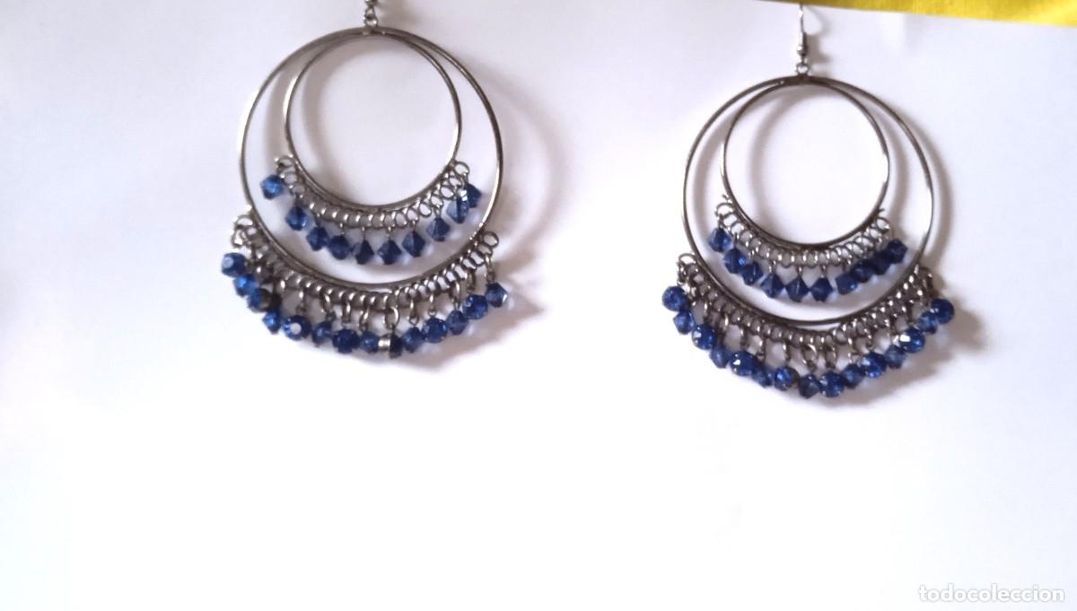 Vintage: PENDIENTES CON PIEDRITAS--A&Ntilde;OS 90 - Foto 3