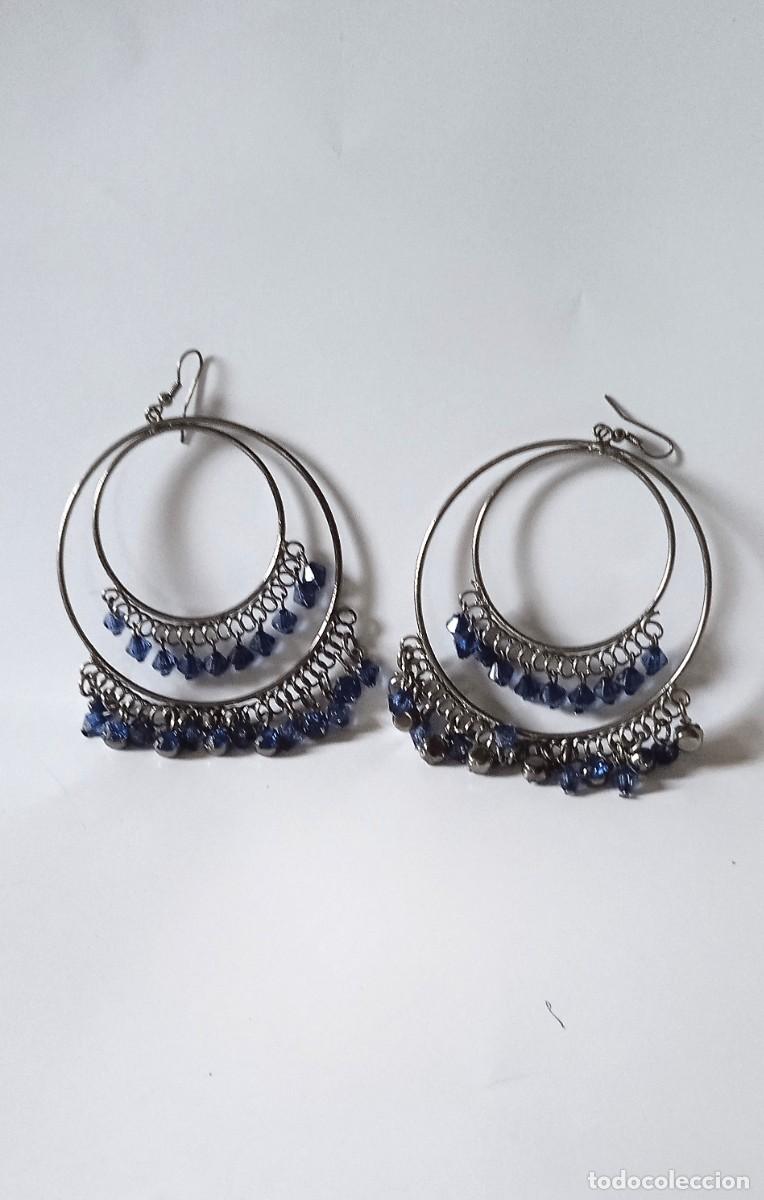 Vintage: PENDIENTES CON PIEDRITAS--A&Ntilde;OS 90 - Foto 5