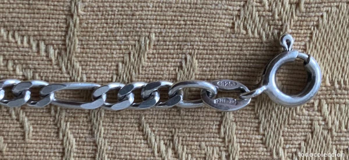 Vintage: PULSERA NO ME OLVIDES DE PLATA - Foto 4