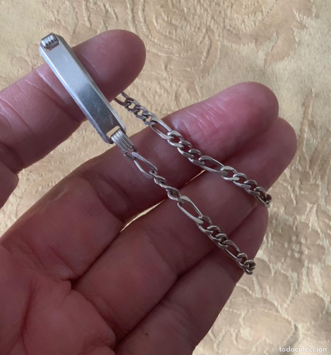 Vintage: PULSERA NO ME OLVIDES DE PLATA - Foto 7