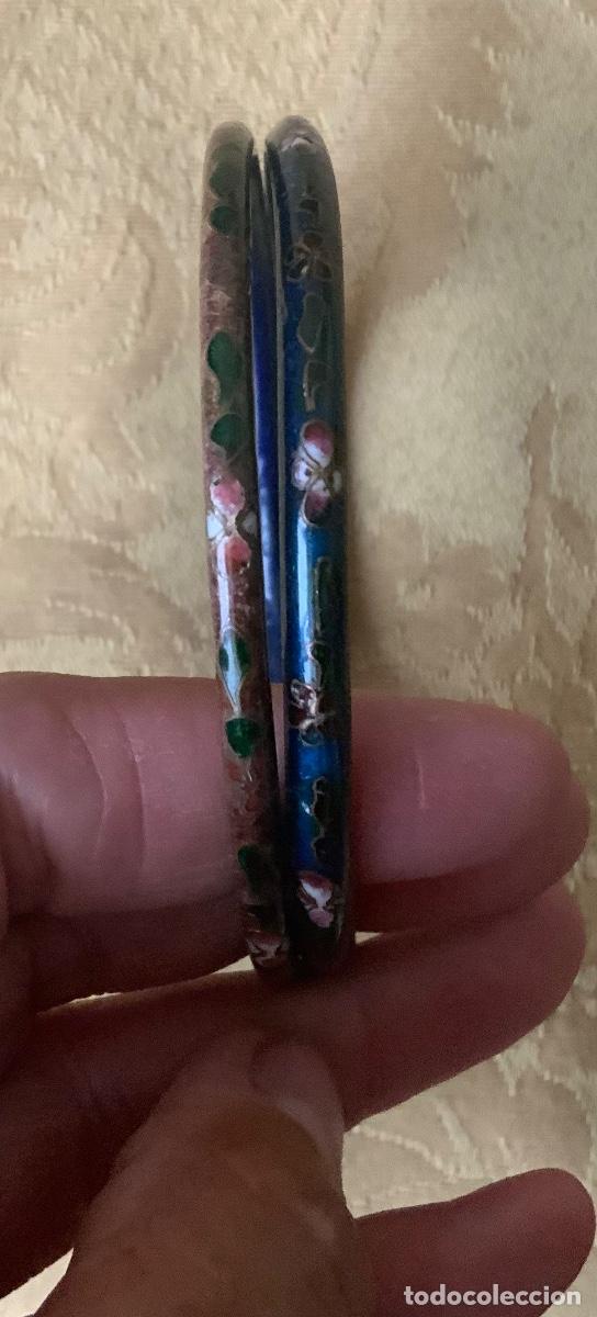 Vintage: 2 PULSERAS CLOISONNE LATON ESMALTADO - Foto 6