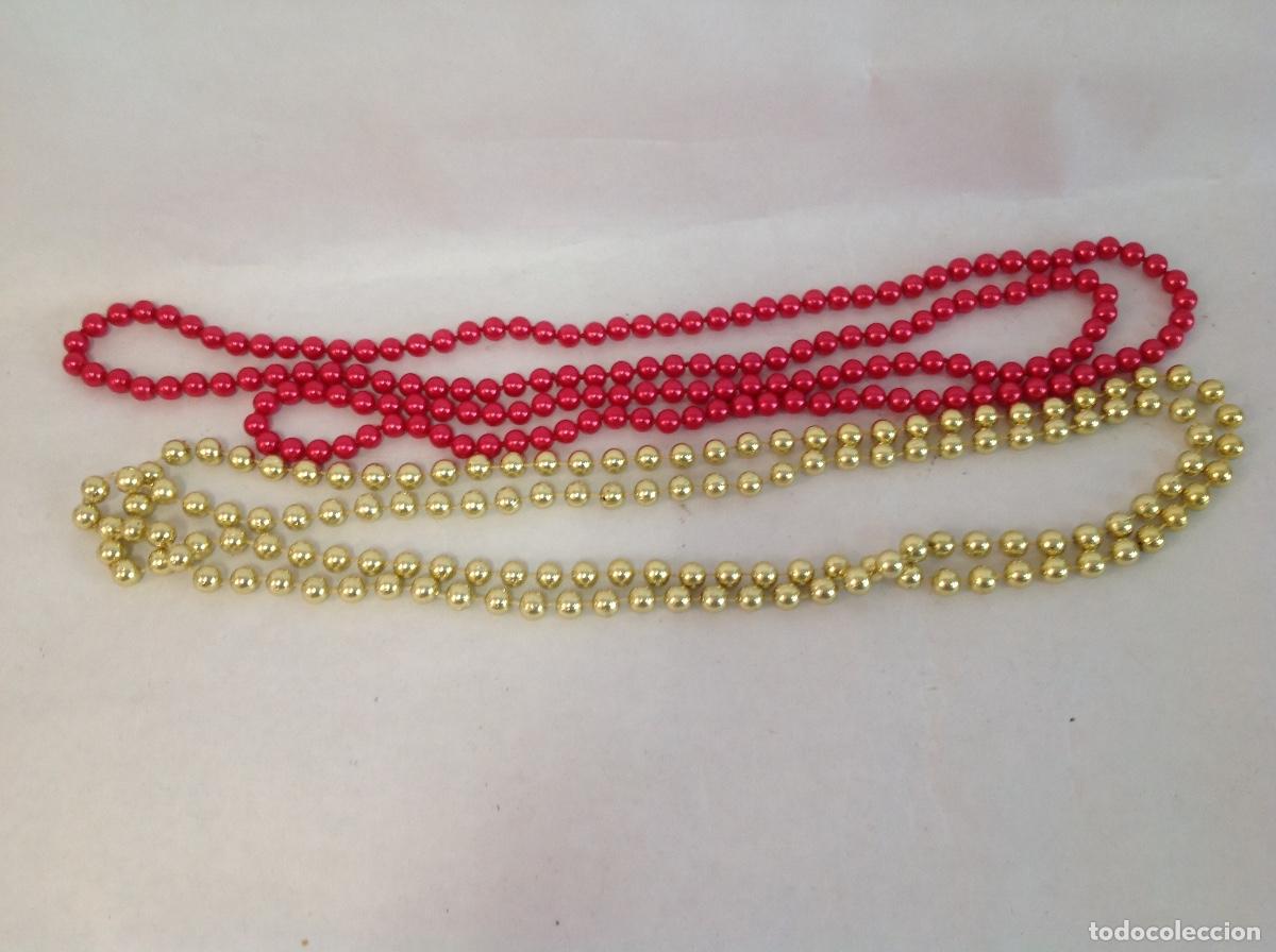 Vintage: Dos collares de bolas doradas y coral - Foto 1