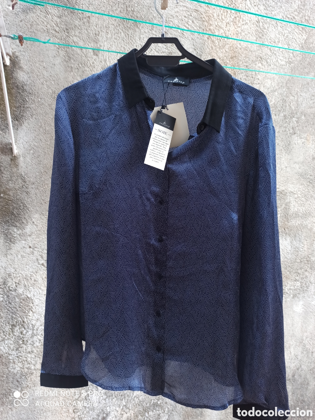 Vintage: Camisa 100% seda, sin estrenar - Foto 6