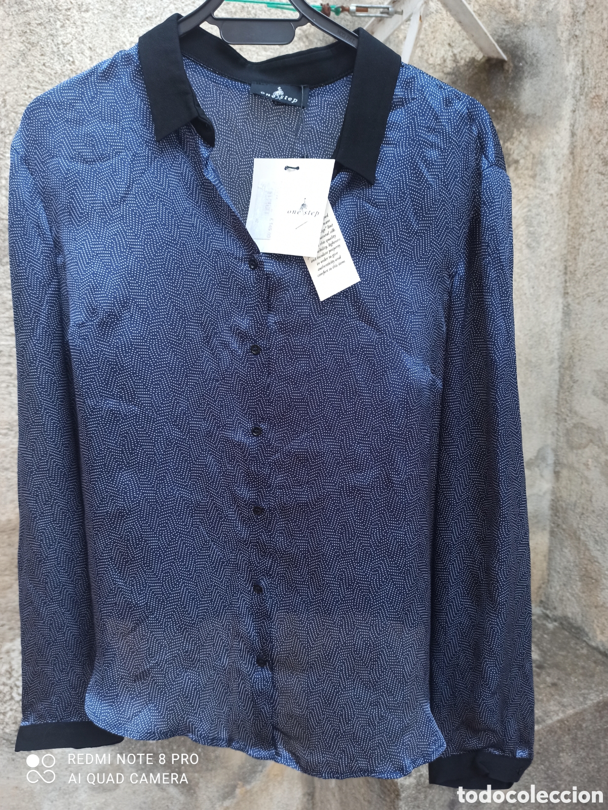Vintage: Camisa 100% seda, sin estrenar - Foto 8