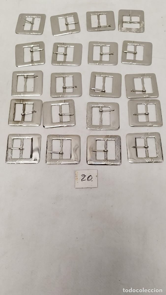 Vintage: Lote de 20 antiguas hebillas de cintur&oacute;n - Foto 1