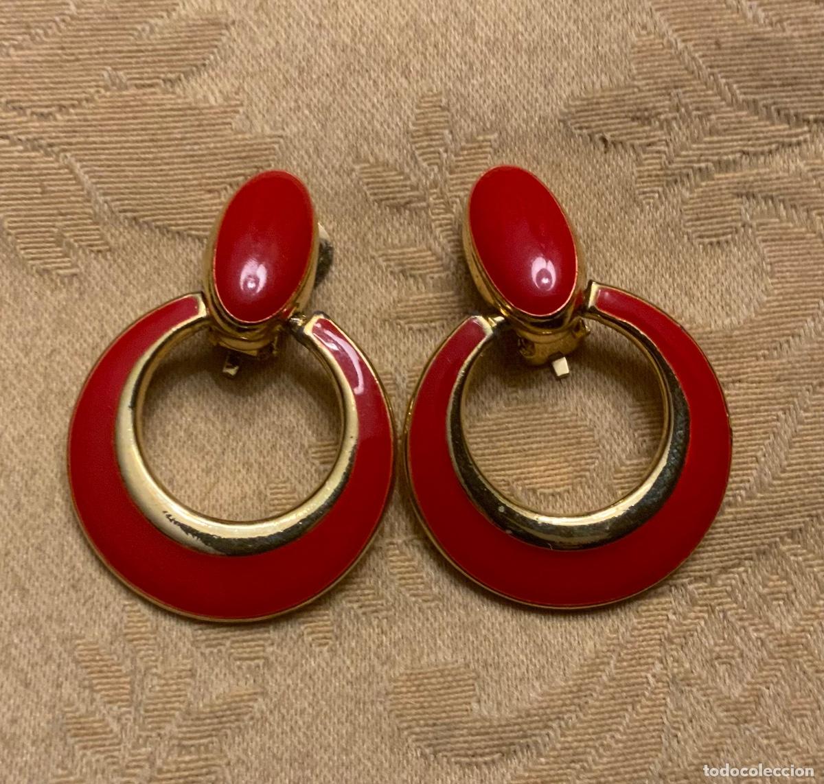 Vintage: PENDIENTES ESMALTE A&Ntilde;OS 70 - Foto 1