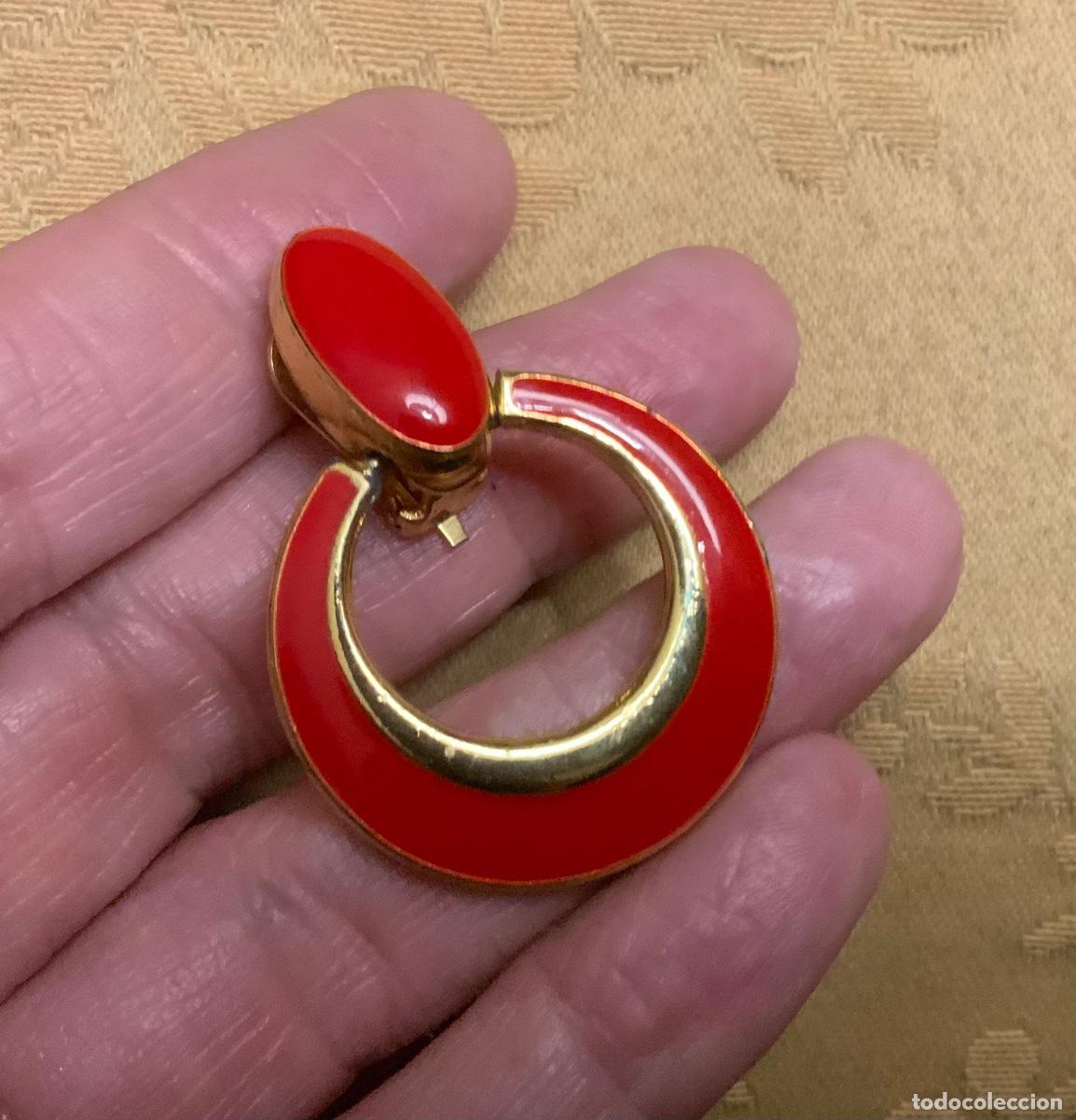 Vintage: PENDIENTES ESMALTE A&Ntilde;OS 70 - Foto 7