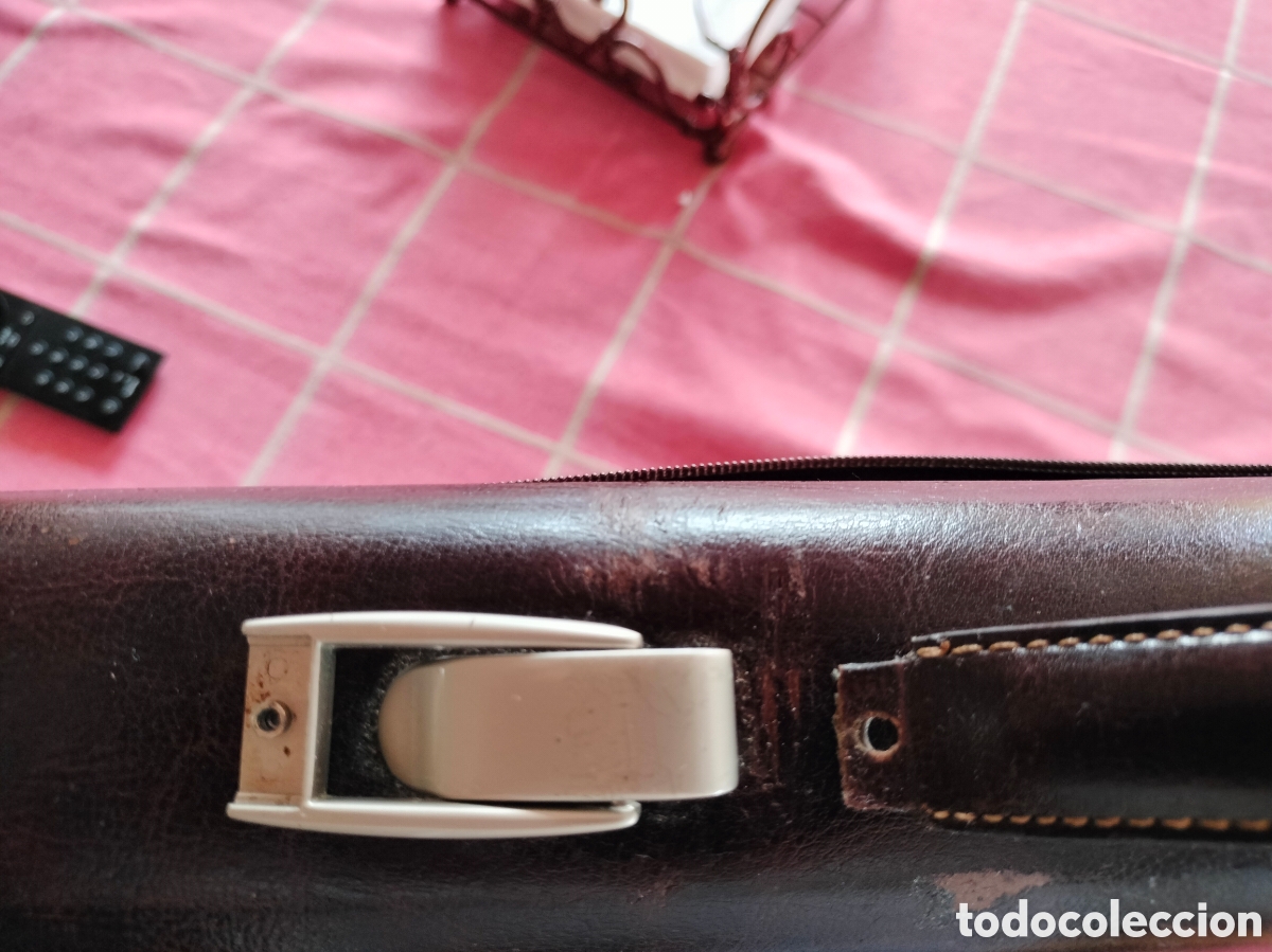 Vintage: Malet&iacute;n de piel de trabajo. - Foto 11