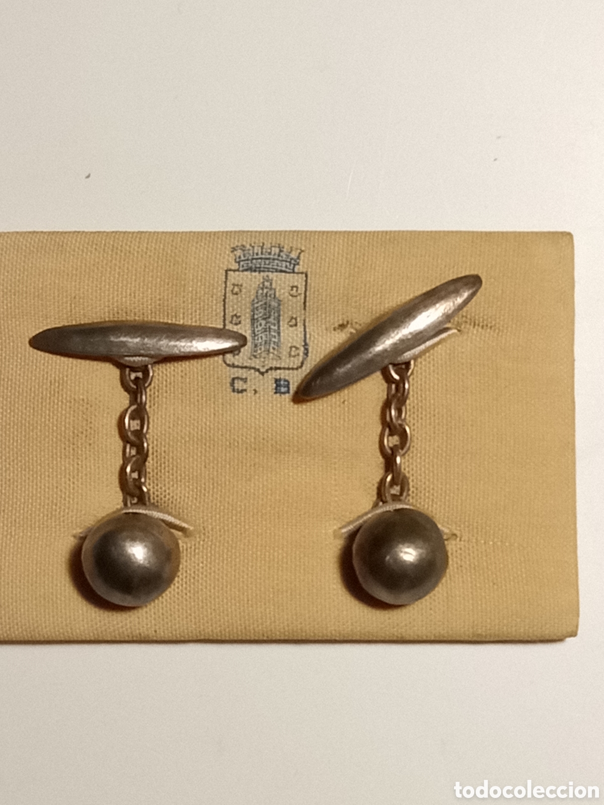 Vintage: Gemelos antiguos plata - Foto 1