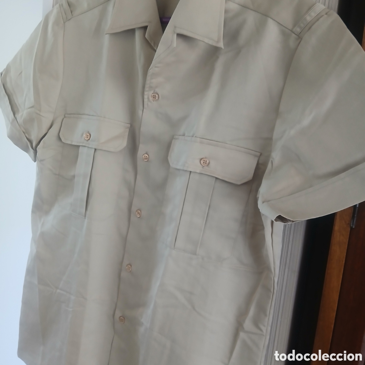 Vintage: Camisa manga corta militar - Foto 1