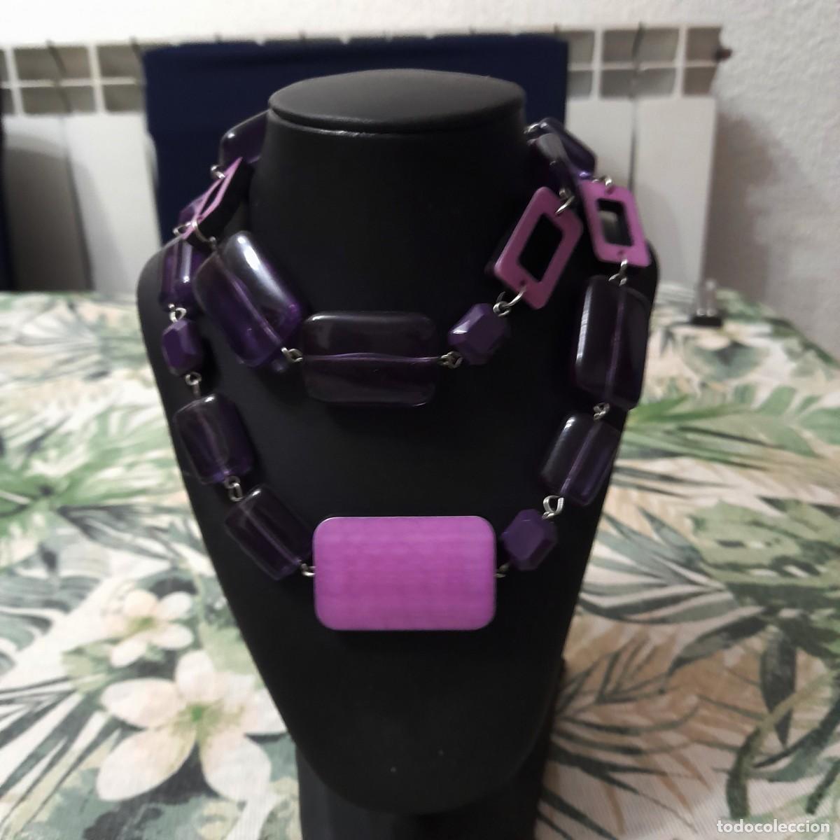 Vintage: Collar en morado y rosa mujer vintage - Foto 7