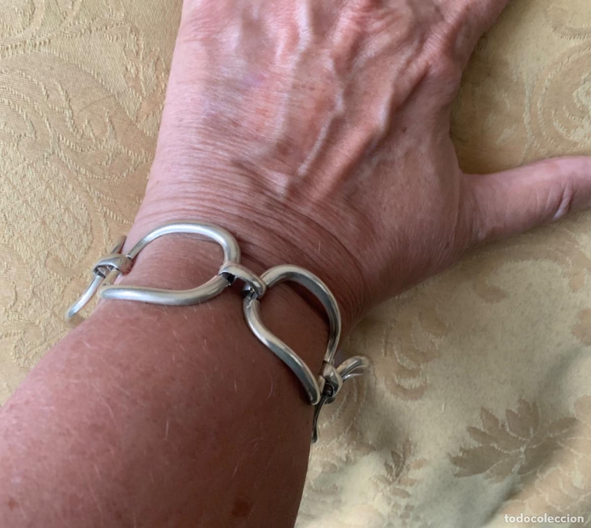 Vintage: PULSERA DE PLATA A&Ntilde;OS 70 - Foto 9