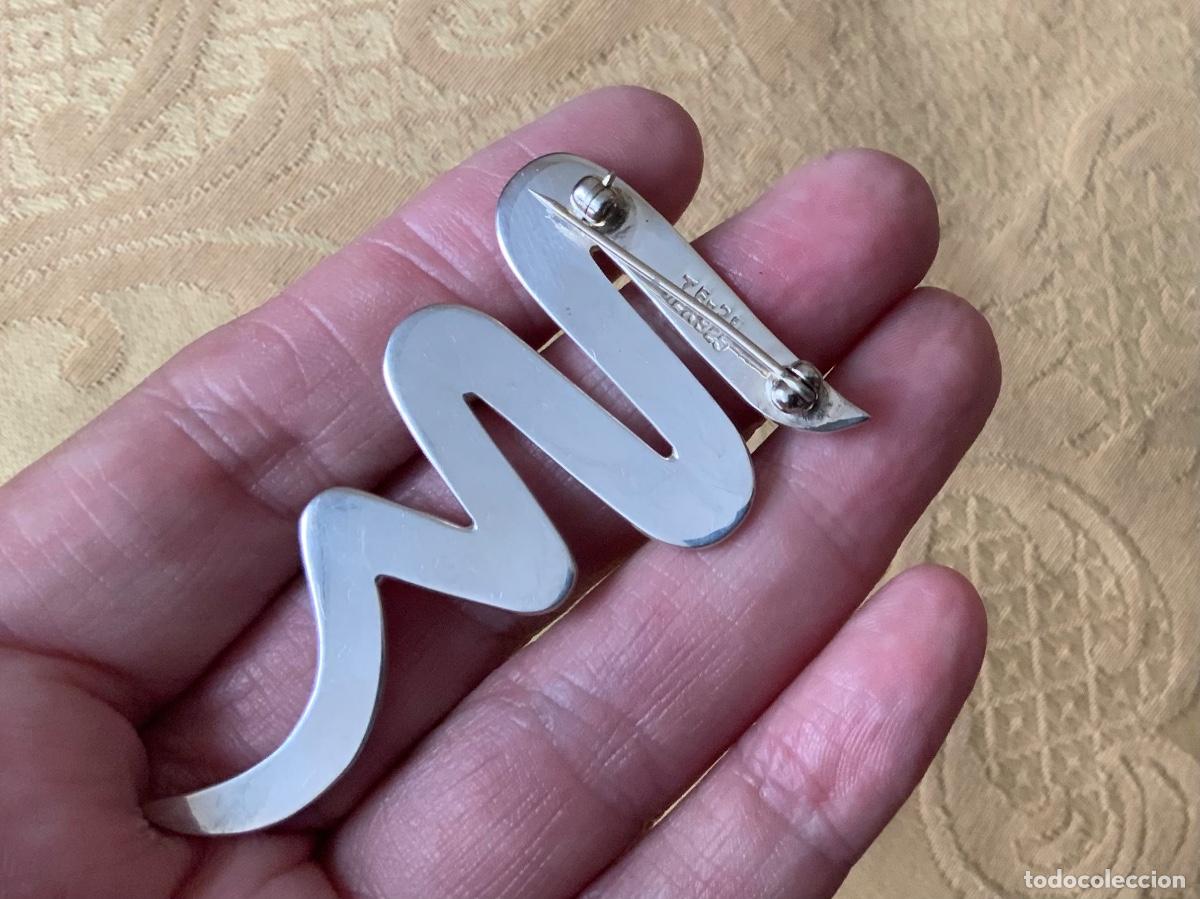 Vintage: BROCHE VINTAGE SERPIENTE DE PLATA - Foto 3