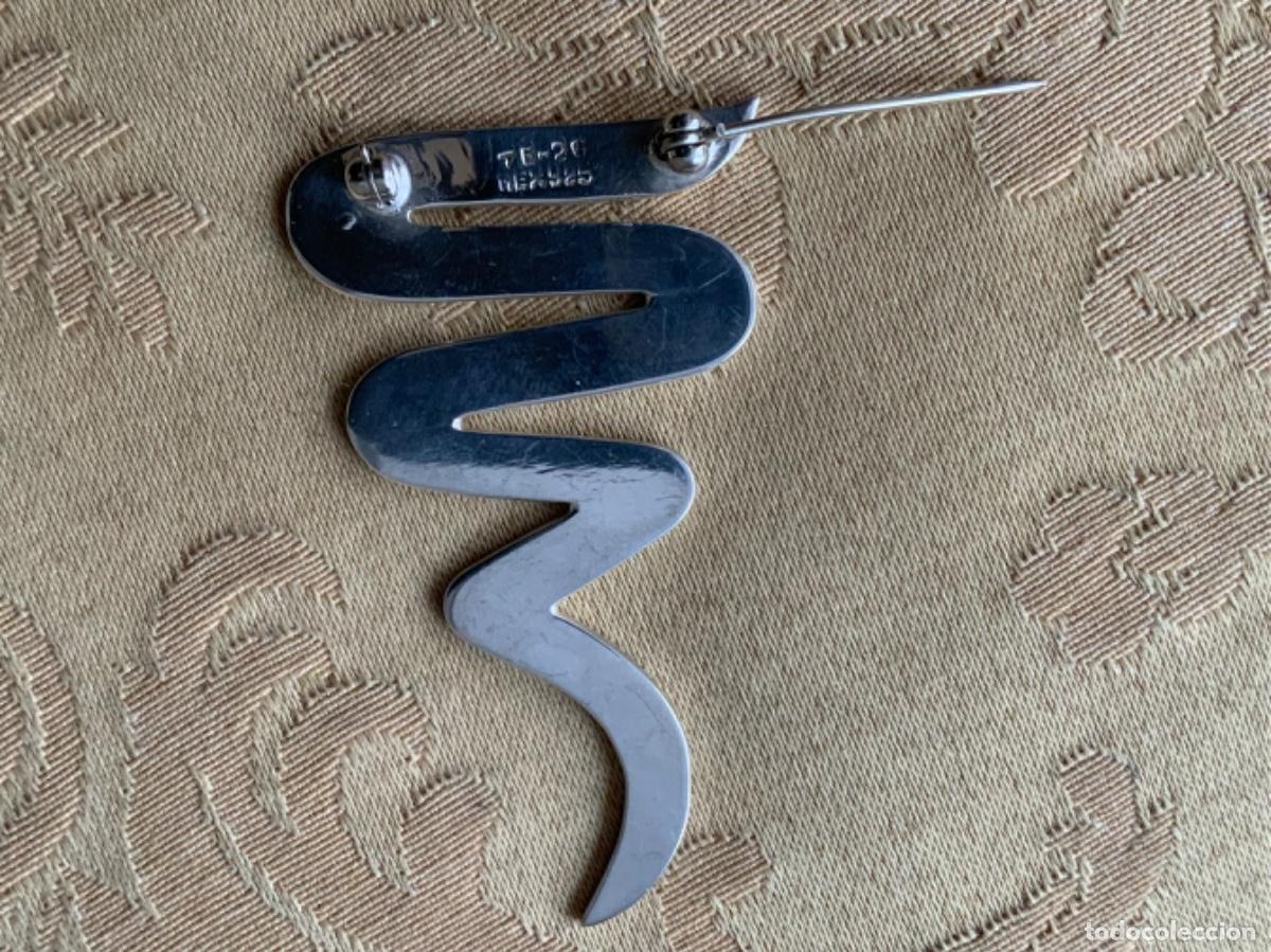 Vintage: BROCHE VINTAGE SERPIENTE DE PLATA - Foto 9