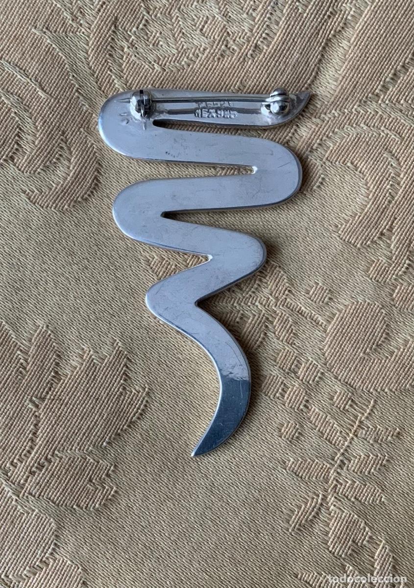 Vintage: BROCHE VINTAGE SERPIENTE DE PLATA - Foto 12