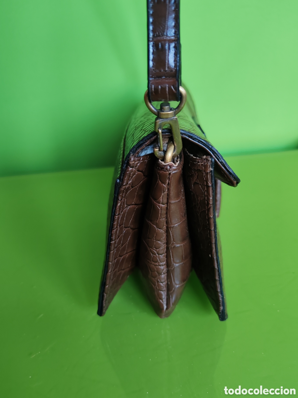 Vintage: Bolso monova efecto cocodrilo - Foto 3