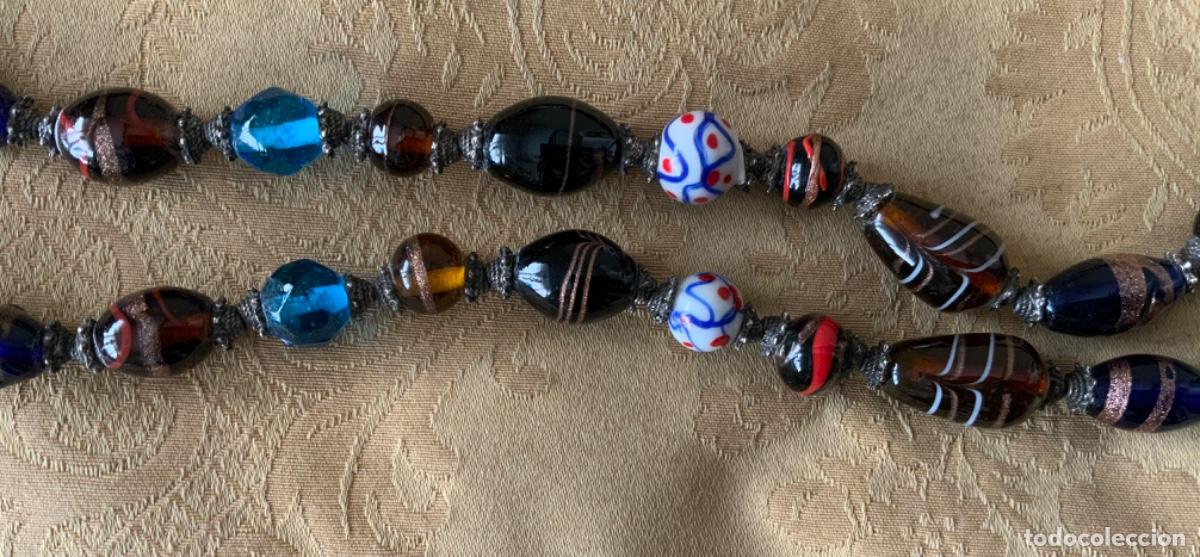 Vintage: COLLAR, CINTURON JOYA DE CRISTALES DE MURANO Y SEDA - Foto 15