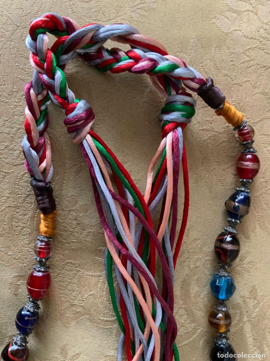 Vintage: COLLAR, CINTURON JOYA DE CRISTALES DE MURANO Y SEDA - Foto 19