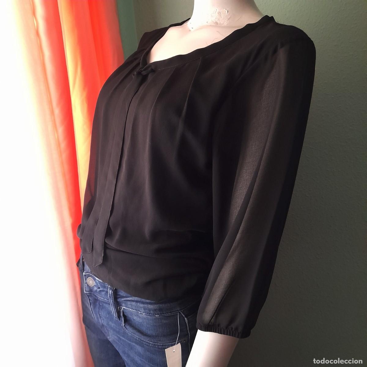 Vintage: Blusa de gasa marca Zero talla M - Foto 4