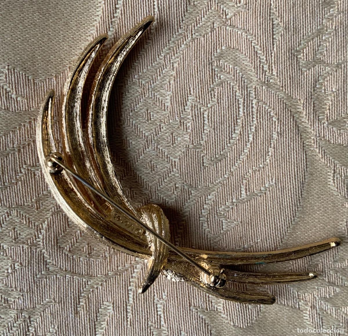 Vintage: BROCHE VINTAGE MONET DORADO MATE - Foto 2