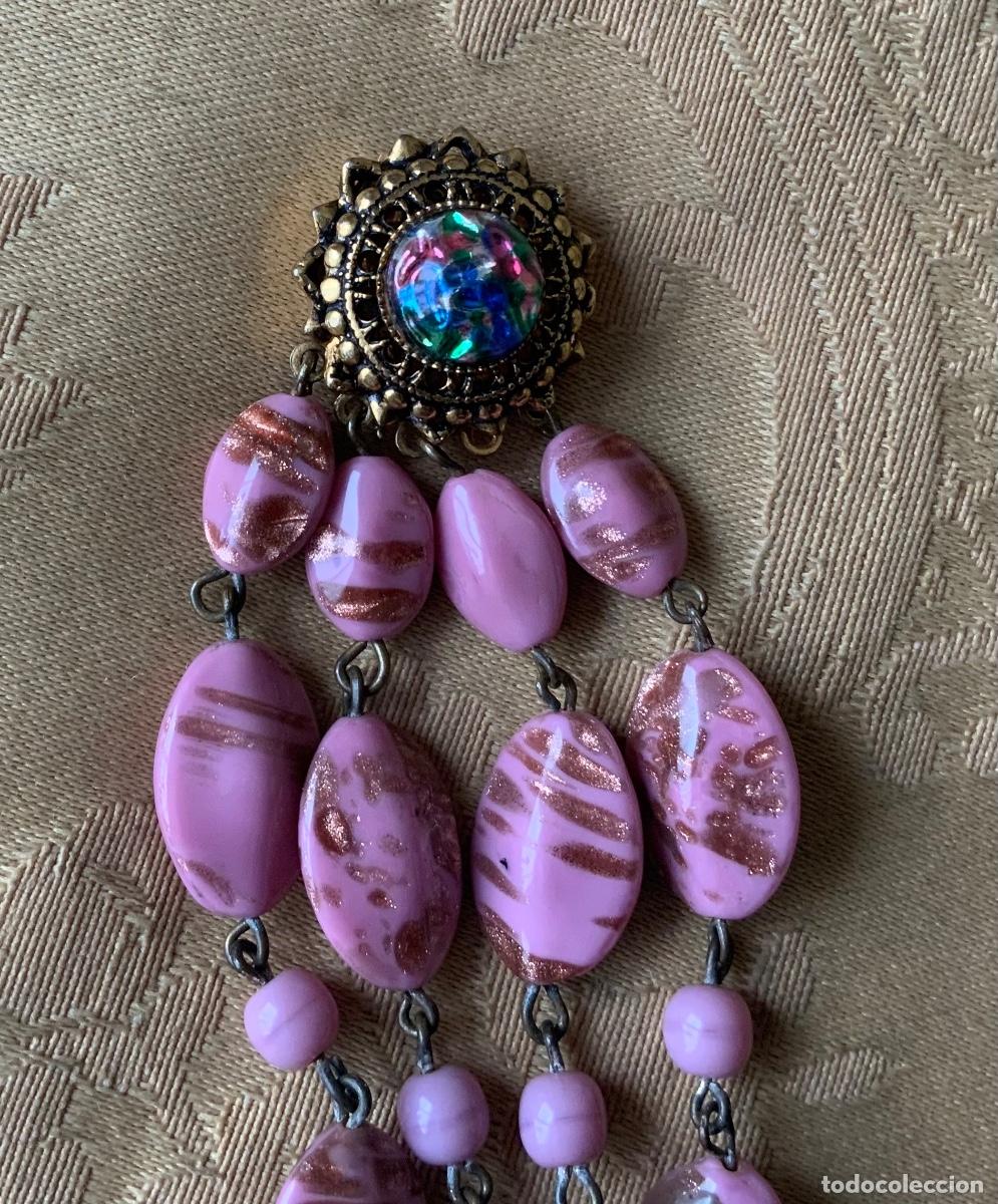 Vintage: COLLAR CRISTAL DE MURANO VINTAGE ROSA - Foto 12