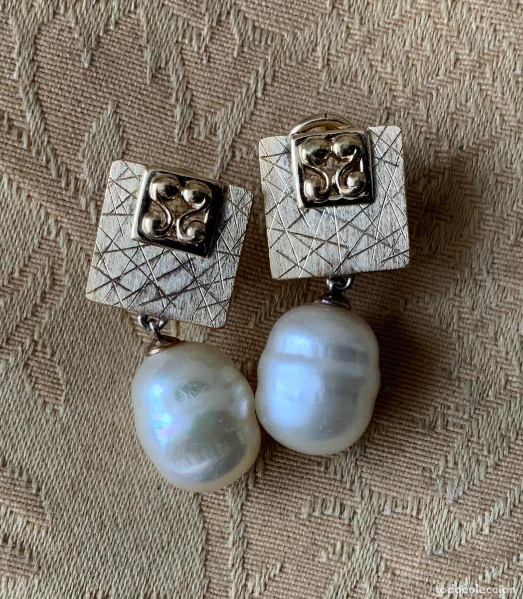 Vintage: PENDIENTES A&Ntilde;OS 70 PERLA BARROCA - Foto 8