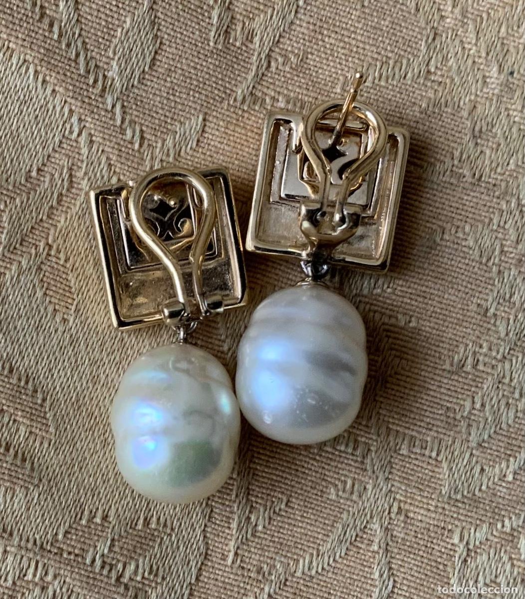 Vintage: PENDIENTES A&Ntilde;OS 70 PERLA BARROCA - Foto 10