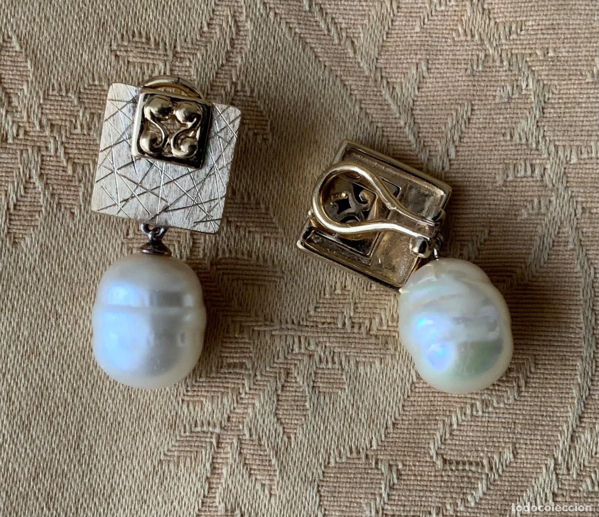 Vintage: PENDIENTES A&Ntilde;OS 70 PERLA BARROCA - Foto 11