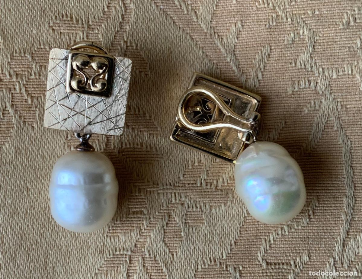 Vintage: PENDIENTES A&Ntilde;OS 70 PERLA BARROCA - Foto 12
