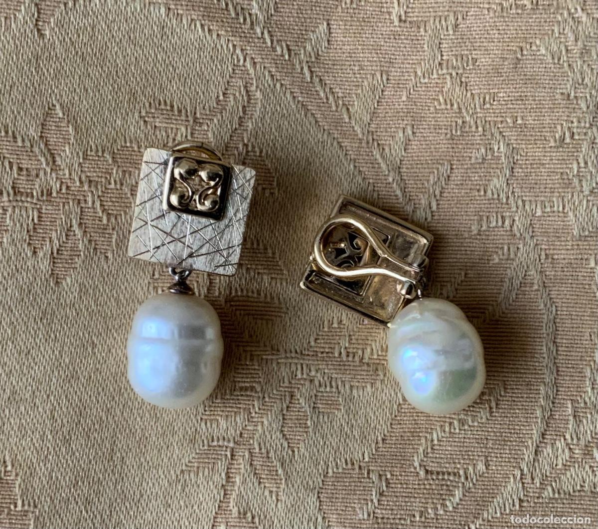 Vintage: PENDIENTES A&Ntilde;OS 70 PERLA BARROCA - Foto 13