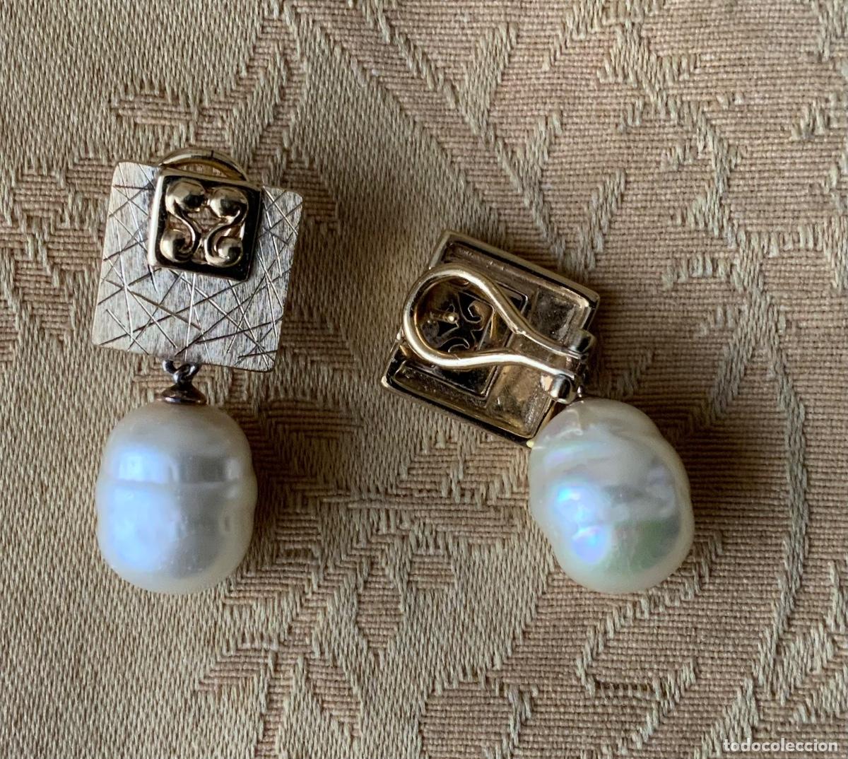 Vintage: PENDIENTES A&Ntilde;OS 70 PERLA BARROCA - Foto 14