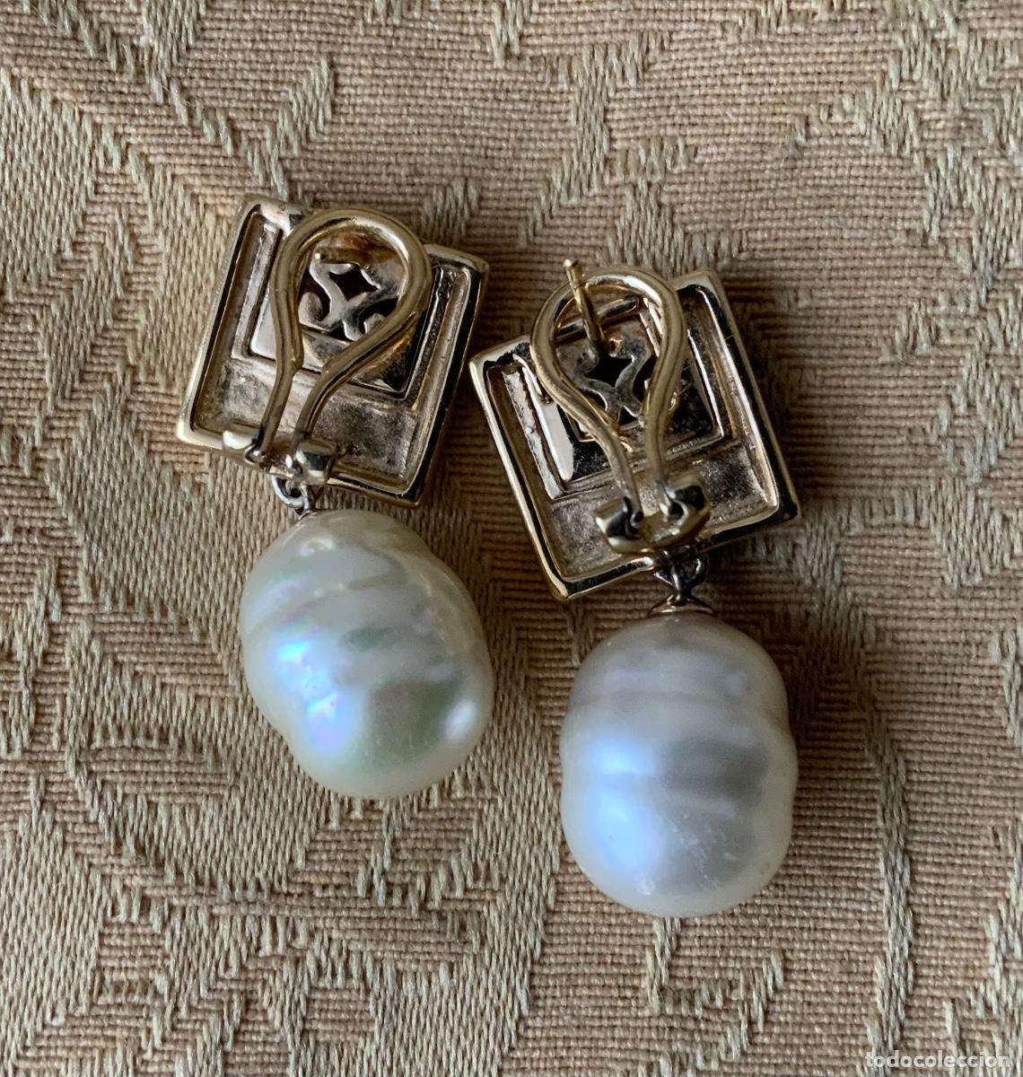 Vintage: PENDIENTES A&Ntilde;OS 70 PERLA BARROCA - Foto 15