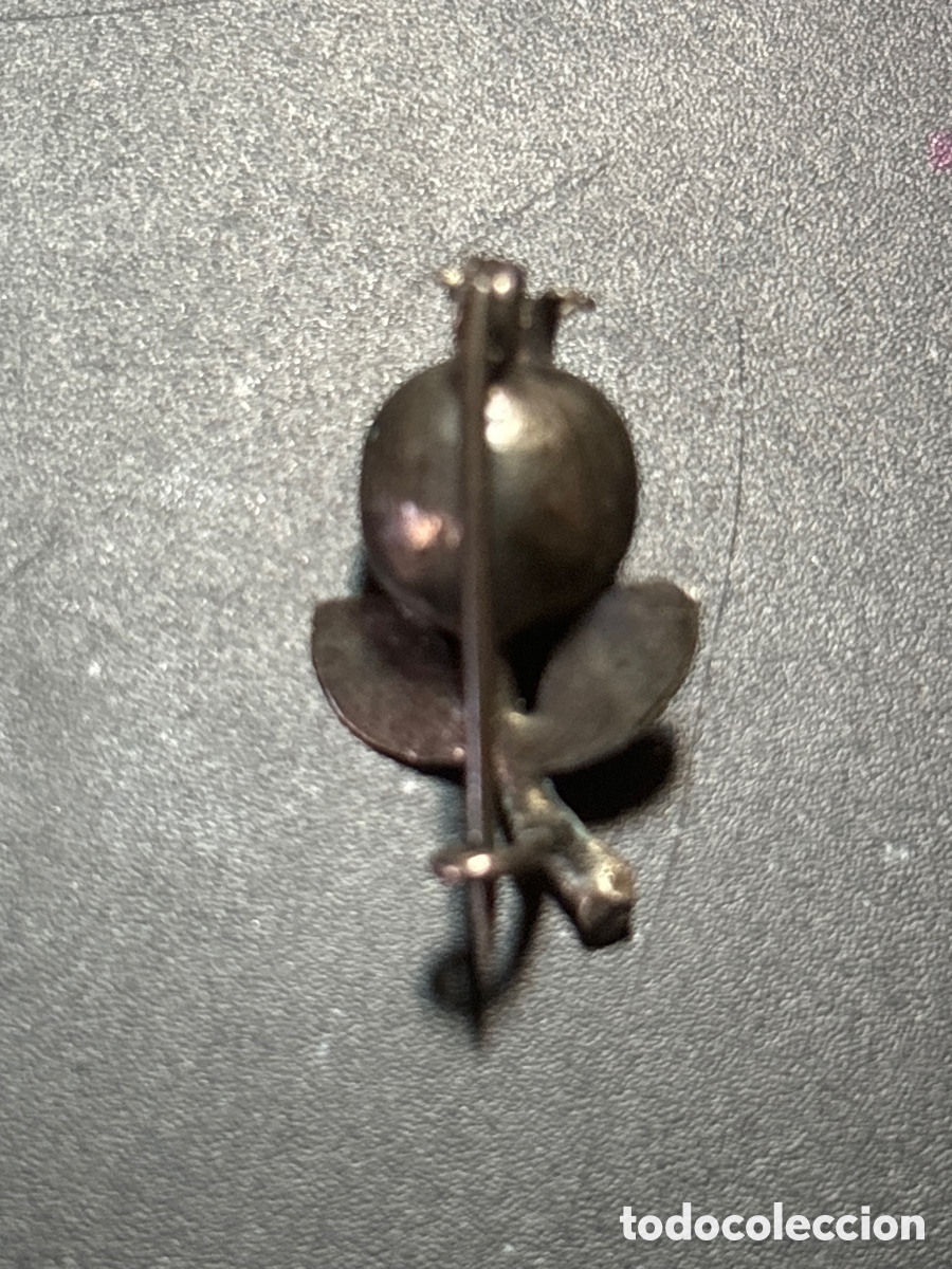 Vintage: Broche de plata, Granada con pedrer&iacute;a - Foto 3