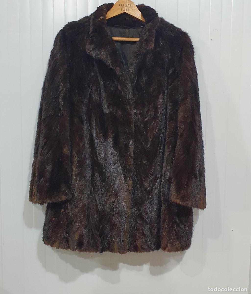 Vintage: Abrigo vison tipo chaquet&oacute;n retro - Foto 1