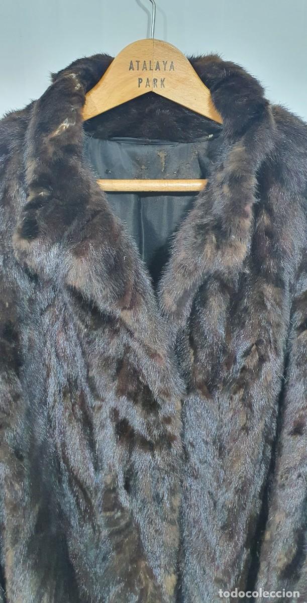 Vintage: Abrigo vison tipo chaquet&oacute;n retro - Foto 3