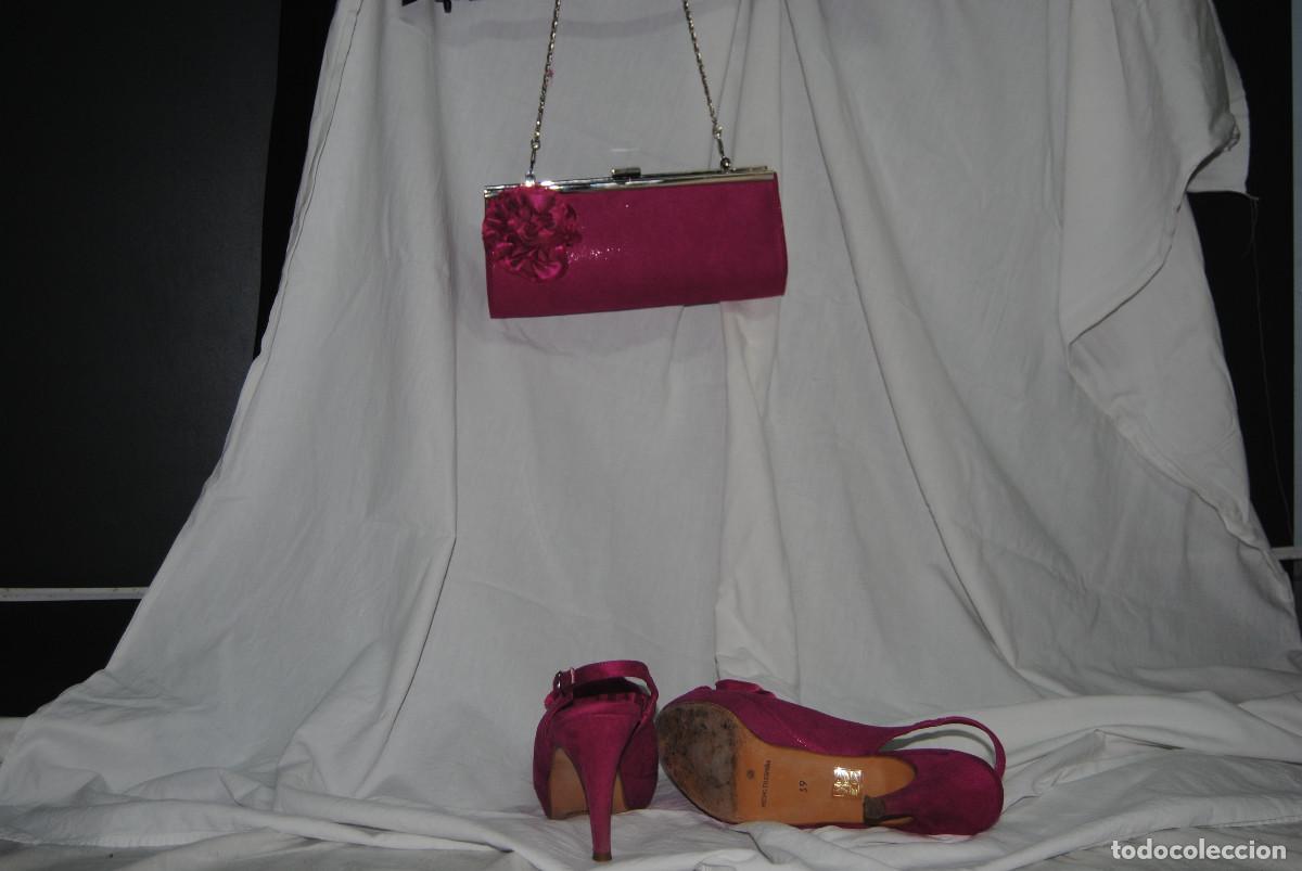 Vintage: 390 ZAPATOS Y CARTERA CONJUNTO - Foto 2