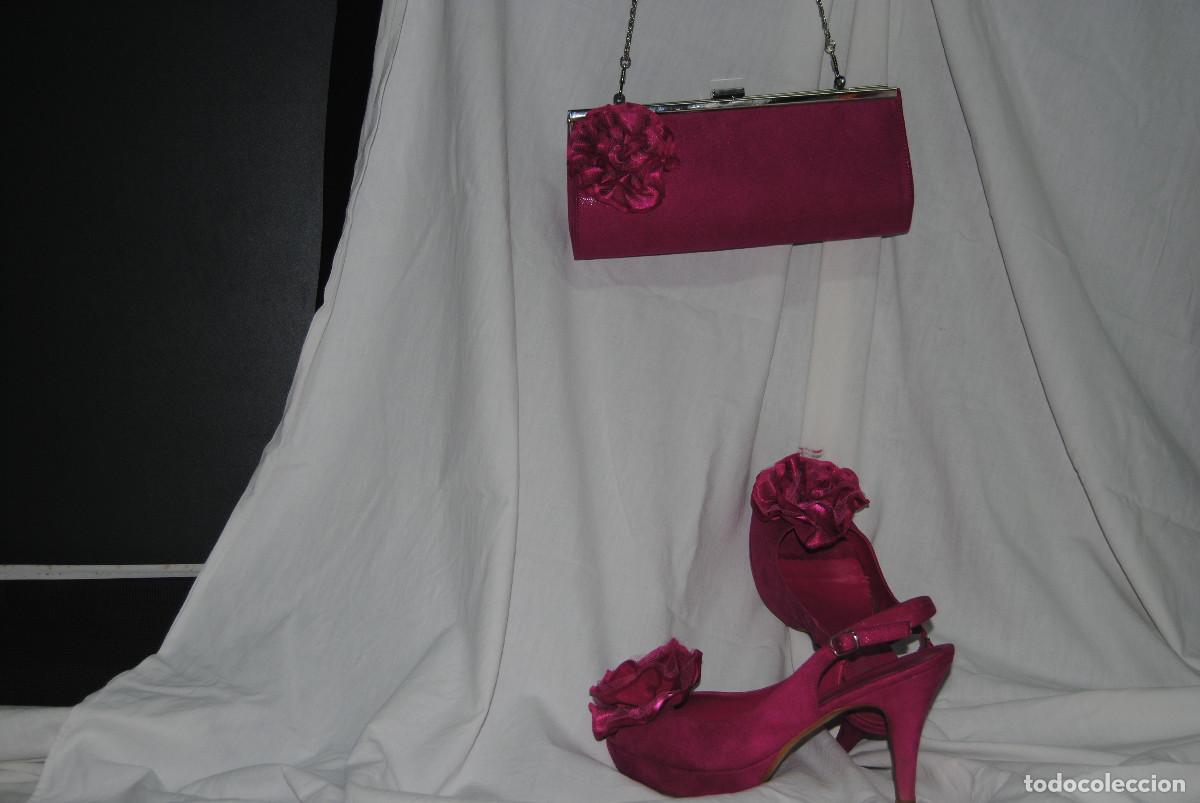 Vintage: 390 ZAPATOS Y CARTERA CONJUNTO - Foto 3